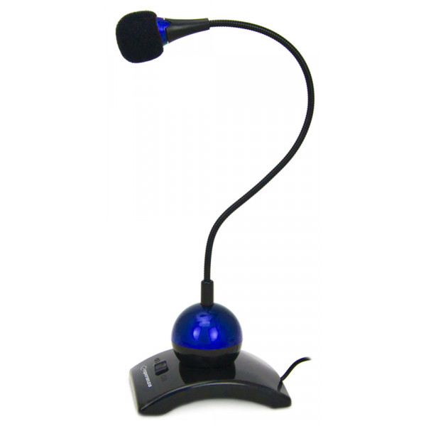Bordsmikrofon med vikbar hals, 3.5mm, 2m kabel 101119