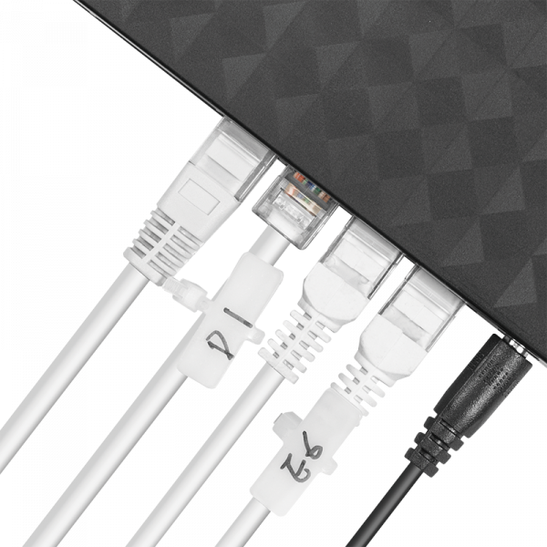 Buntband med etikettfält 100x2.5mm 100-pack KAB0069
