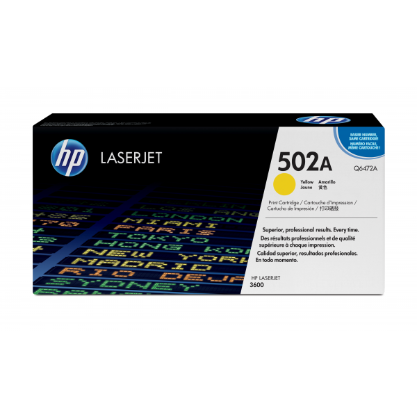 Toner - HP 502A Q6472A Gul (Original) Q6472A