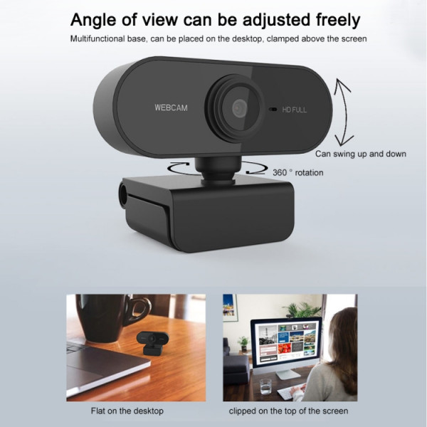 Webbkamera - HDU01 FullHD med Mikrofon CAM-001