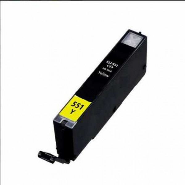 Canon CLI-551Y XL Gul Ersättningsbläck CLI551Y Ersättningsbläckpatron för Canon CLI-551YXL 12ml Yellow Passar bla till följande Canon skrivare: Canon Pixma iP7200 Canon Pixma iP7250 Canon Pixma iP8700 Canon Pixma iP8750 Canon Pixma iX6800 Series Cano
