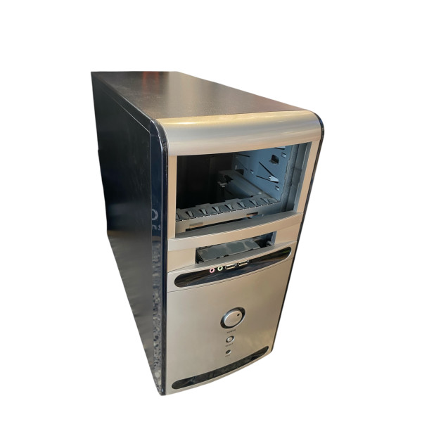 Chassi - Minitower mATX Silver/Svart (Beg) 590702