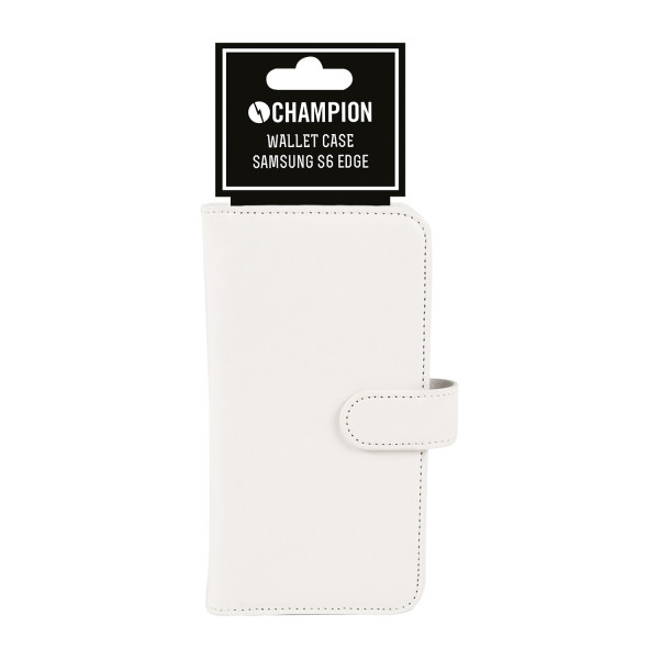 Fodral - Samsung Galaxy S6 Edge Plånboksfodral Vit