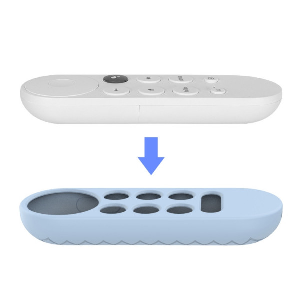 Silikonskyddsskal för Google Chromecast 2020 fjärrkontroll, G9N9N, vit