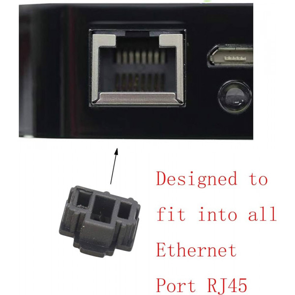 Dammskydd för RJ45 nätverksport på datorn 2-pack 101596
