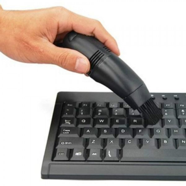 USB Dammsungare för rengöring av Tangentbord, med borste