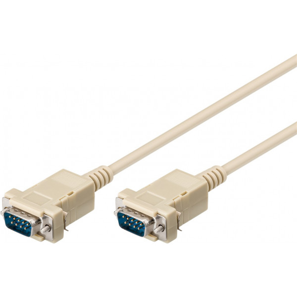 DB9 hane - hane kabel. Seriell kabel DSub 9-pin RS-232 ha-ha 2m MDB9-100