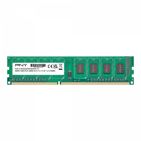 DDR3-1600 8GB - PC3-12800 PNY MD8GSD31600-SI
