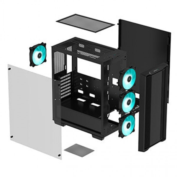 Chassi - DeepCool CC560 A-RGB V2 ATX mATX mITX