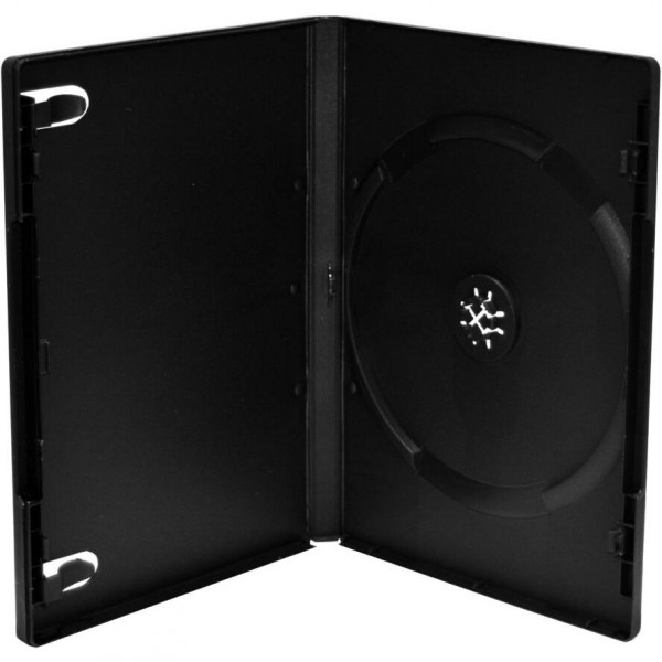 DVD-BOX Hårdplast Fodral för 1 skiva Svart 5-pack BOX30