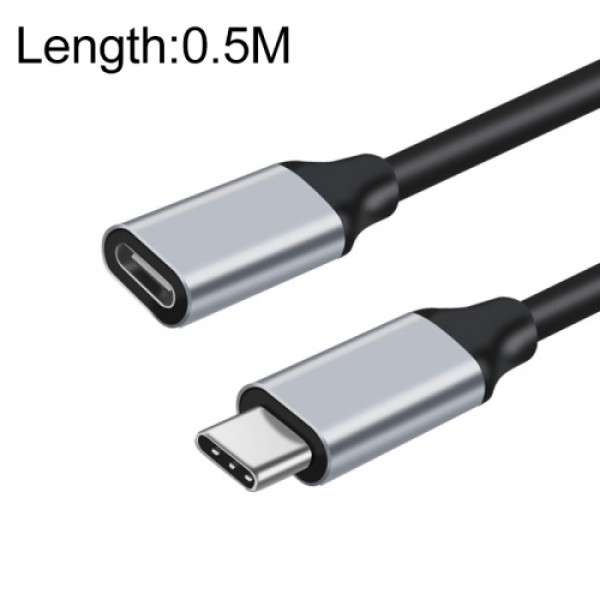 USB-C - USB-C Kabel förlängning hane - hona 0.5m