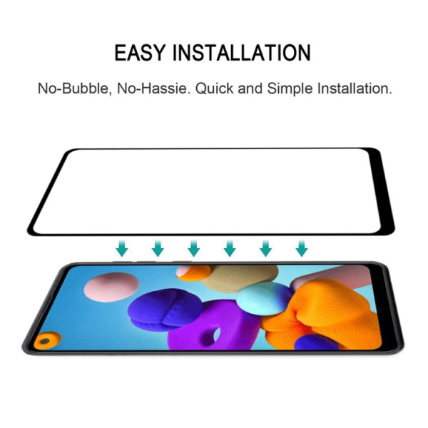 Skärmskydd - Samsung Galaxy A20s Heltäckande Glas