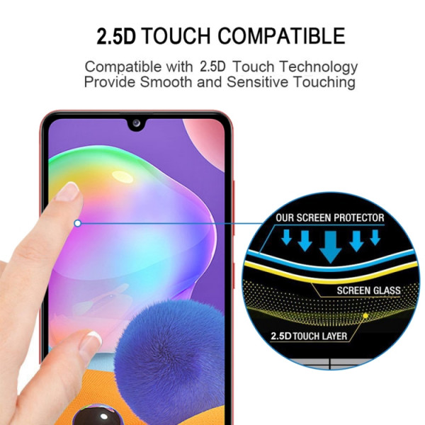 Skärmskydd - Samsung Galaxy A31 Heltäckande Glas Glasskydd Samsung A31