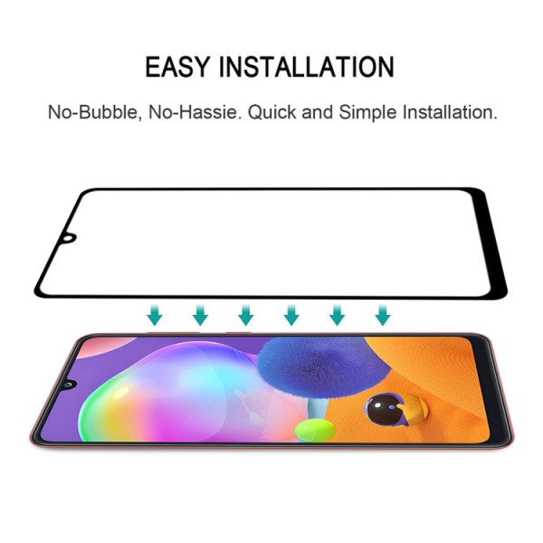 Skärmskydd - Samsung Galaxy A31 Heltäckande Glas Glasskydd Samsung A31