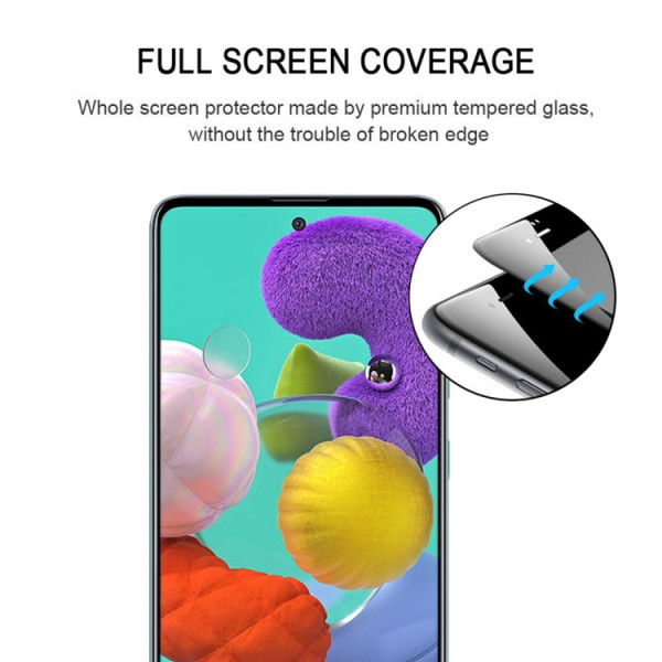 Skärmskydd - Samsung Galaxy A51 Heltäckande Glas Glasskydd Samsung A51