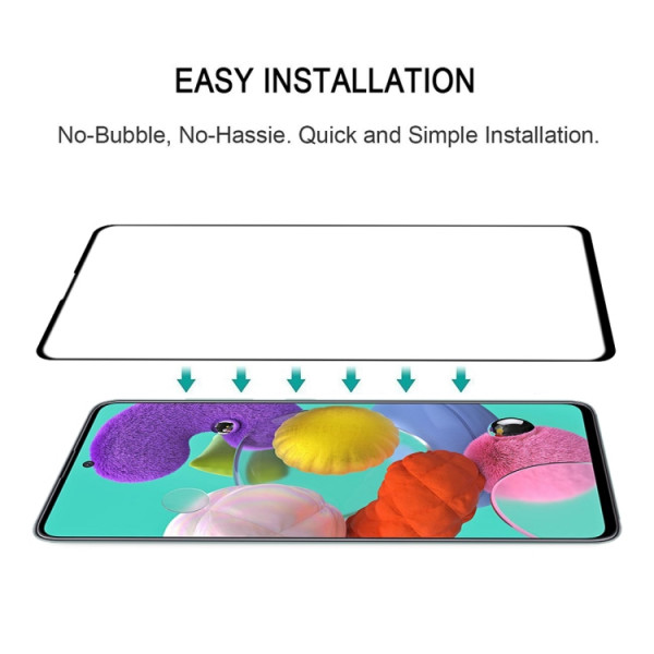 Skärmskydd Samsung Galaxy A51 Heltäckande Glas