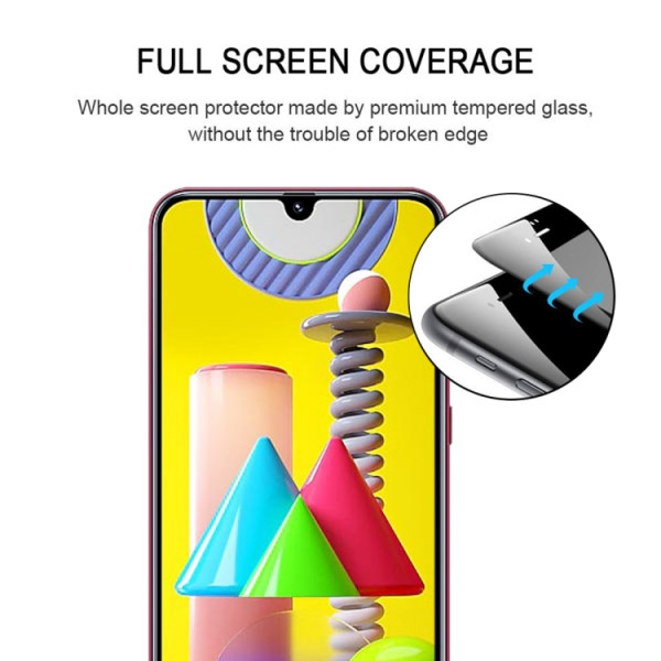 Skärmskydd - Samsung Galaxy M21 Heltäckande Glas Glasskydd Samsung M21