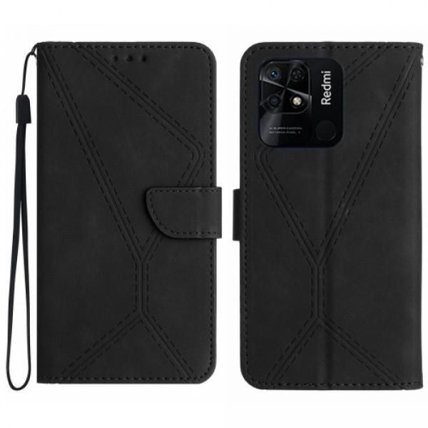 Fodral Xiaomi Redmi 10C - Konstläder Svart 