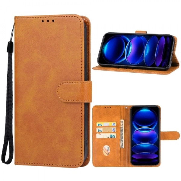 Fodral Xiaomi Redmi Note 13 Pro - Konstläder Brun