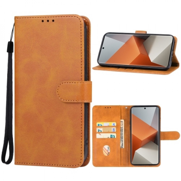 Fodral Xiaomi Redmi Note 13 Pro+ - Konstläder Brun