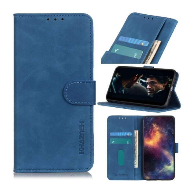 Fodral Huawei P Smart 2021 / Xiaomi 10 5G - Plånbok Retro blå