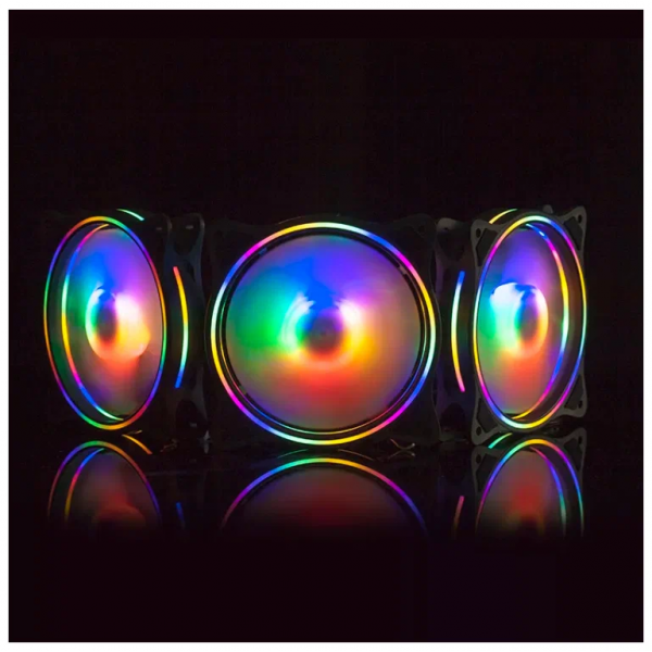 Fläkt 140mm - Chassifläkt 140x140x25mm RGB 101674