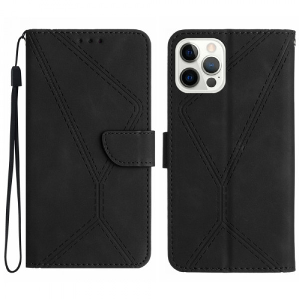 Fodral iPhone 16 Pro - Konstläder Svart
