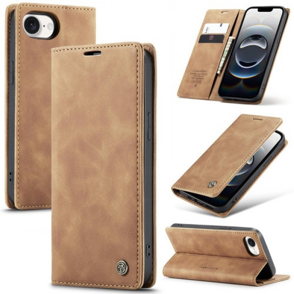 Fodral iPhone 16e - CaseMe Läder Brun
