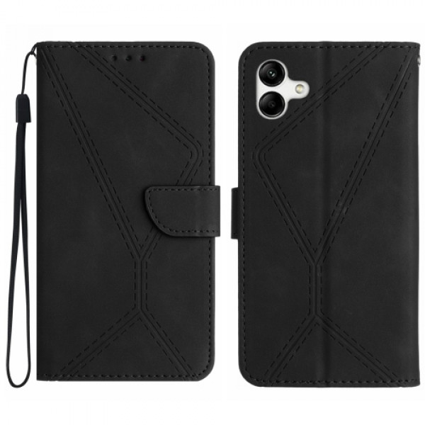 Fodral Samsung Galaxy A04e - Konstläder Svart 102111