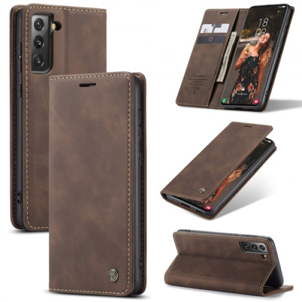Fodral Samsung Galaxy S21 FE - CaseMe Kaffebrun 102090