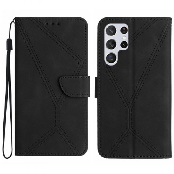 Fodral Samsung Galaxy S24 ULTRA - Konstläder Svart 102393