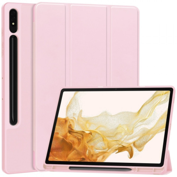 Fodral Samsung Galaxy Tab S9+ / S9 FE+ 3Fold Rosa 102144