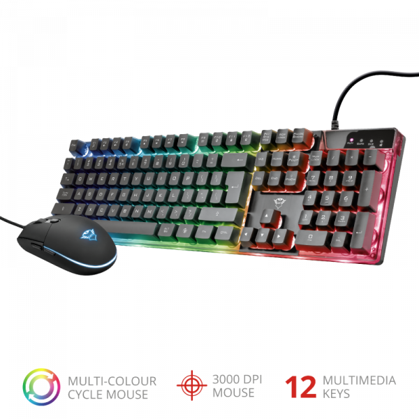 RGB Gaming paket med Speltangentbord och Spelmus