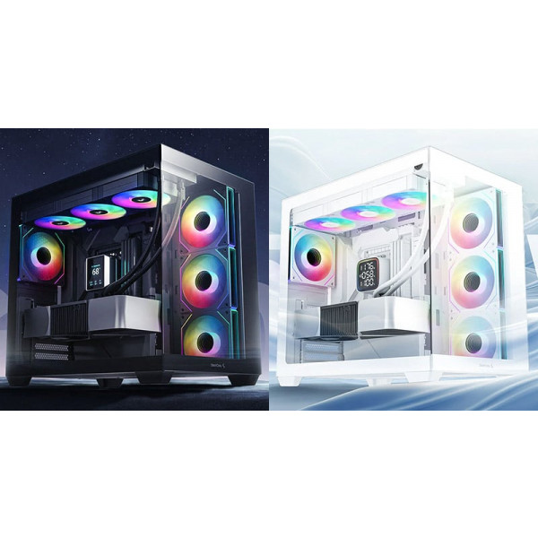 NET2WORLD GAMINGDATOR A-RGB SVART OCH VIT