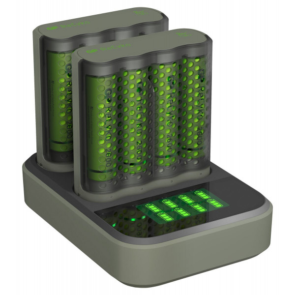 GP ReCyko Pro Photoflash laddare + 8x AA 2000mAh