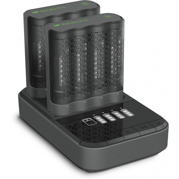 GP ReCyko Pro Photoflash batteriladdare + 8x AA 2000mAh | 202245