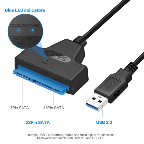 SATA till USB 3.0 adapter