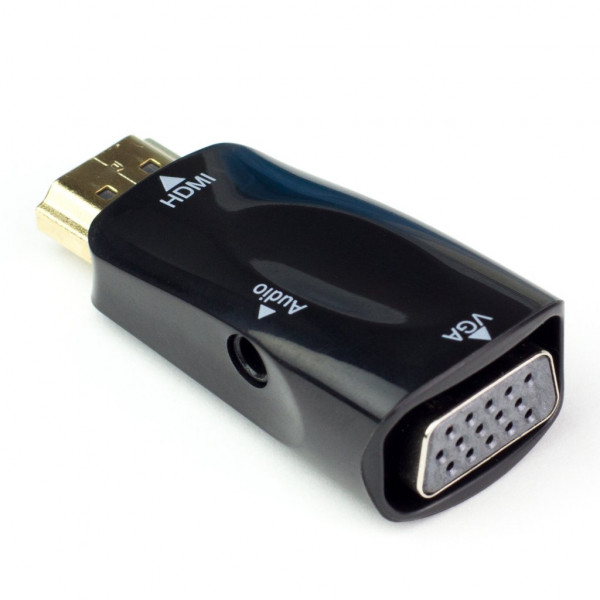 HDMI - VGA + Ljud adapter HDMI-VGA3