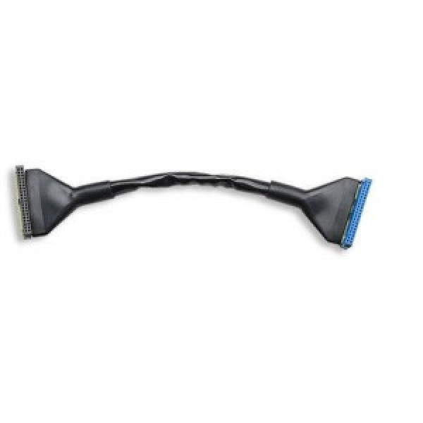 IDE kabel 2 kontakter 45cm ATA 40 pin Rund svart