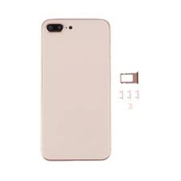 Baksida iPhone 8 komplett med flexkablar GuldRosa 