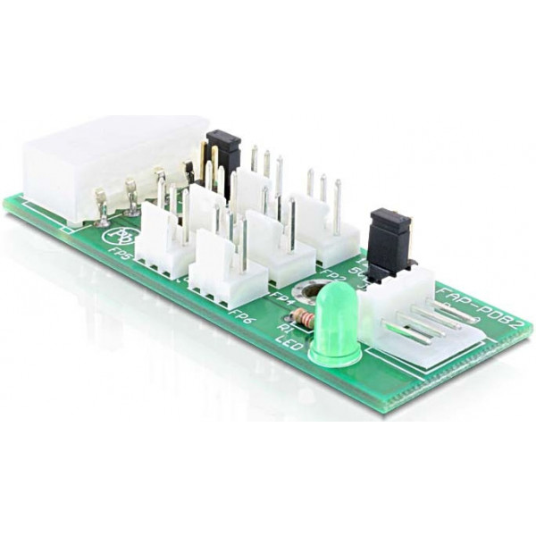 DeLOCK Distribution Board 6x fan 5V/12V nätverkskort/adapters