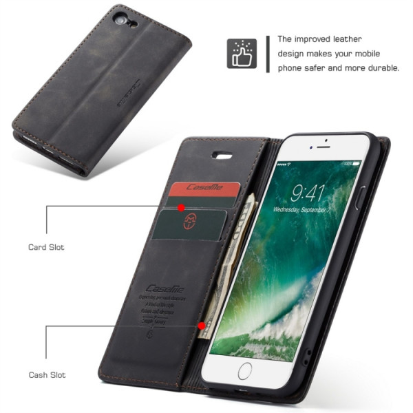 Fodral iPhone 8/7/6S/6/SE2020/SE2022 CaseMe Svart CME-i017