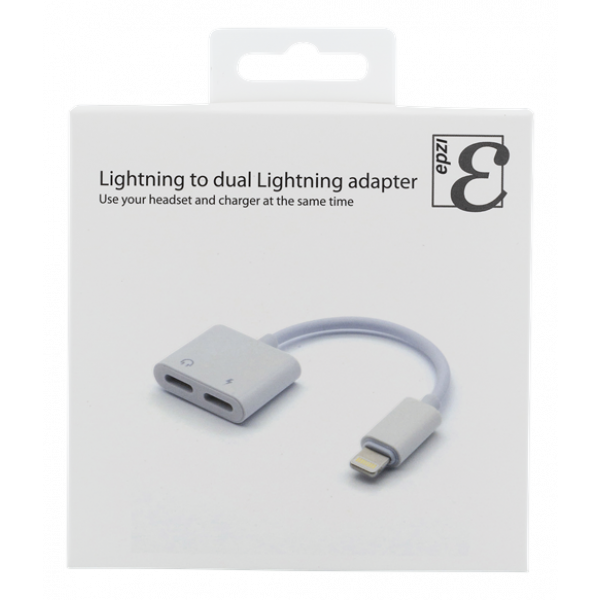 Lightning till Dual Lightning adapter