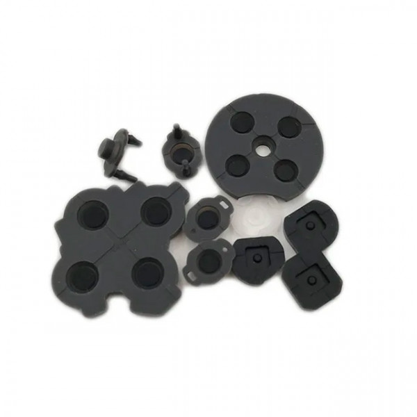 Knappar ledande D-Pad ABXY LR gummi 9 delar set för NS switch Pro Controller