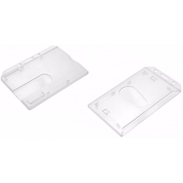 Korthållare ID-Bricka Transparent Dubbelsidig Hård 101711