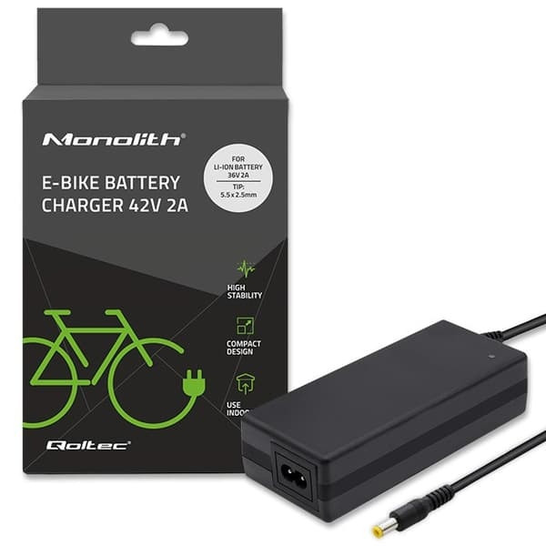 Laddare Elcykel 36V 42V 2A med 5.5x2.5 kontakt