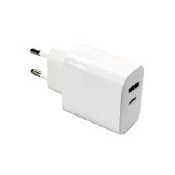 Laddare USB-C 45W GaN 5-20V 1.5-3A USB-A + USB-C