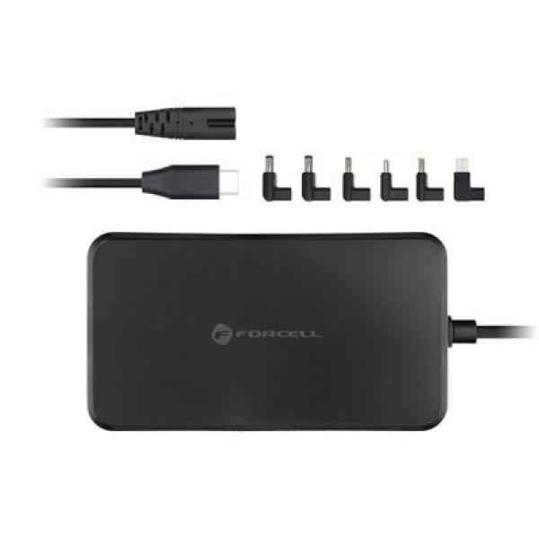 Laptopladdare 90W Universal USB-C + 6 kontakter