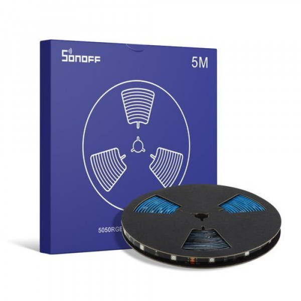 Sonoff 5050RGB-5M smart vattentät LED-remsa 5 m RGB IP65 eWeLink 300 lum