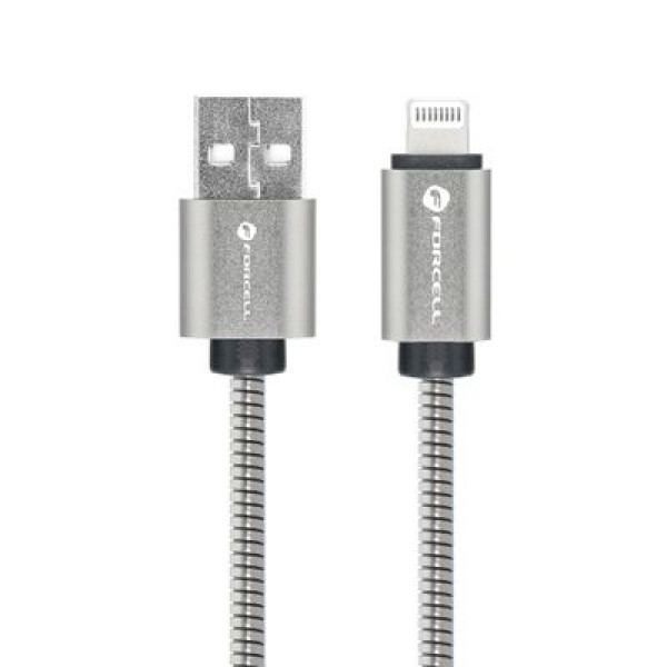Lightning - USB-A kabel 1m Metall Slitstark